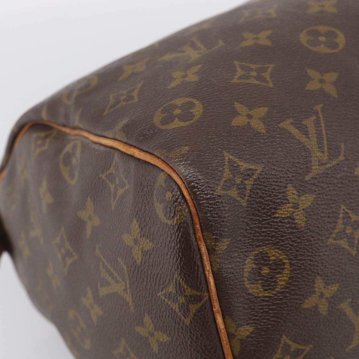 LOUIS VUITTON Monogram Speedy 35 Hand Bag M41524 LV Auth 213422