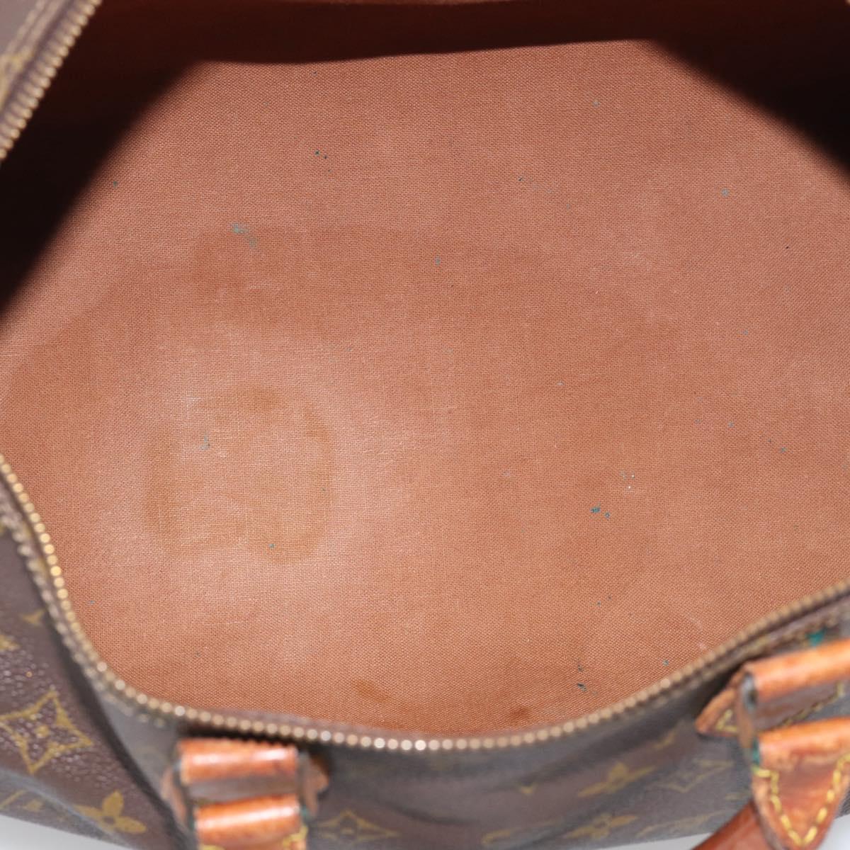LOUIS VUITTON Monogram Speedy 35 Hand Bag M41524 LV Auth 213422
