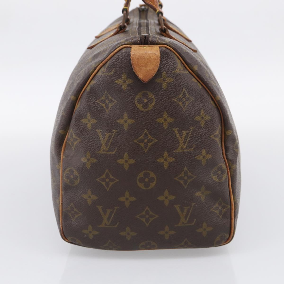 LOUIS VUITTON Monogram Speedy 35 Hand Bag M41524 LV Auth 213422