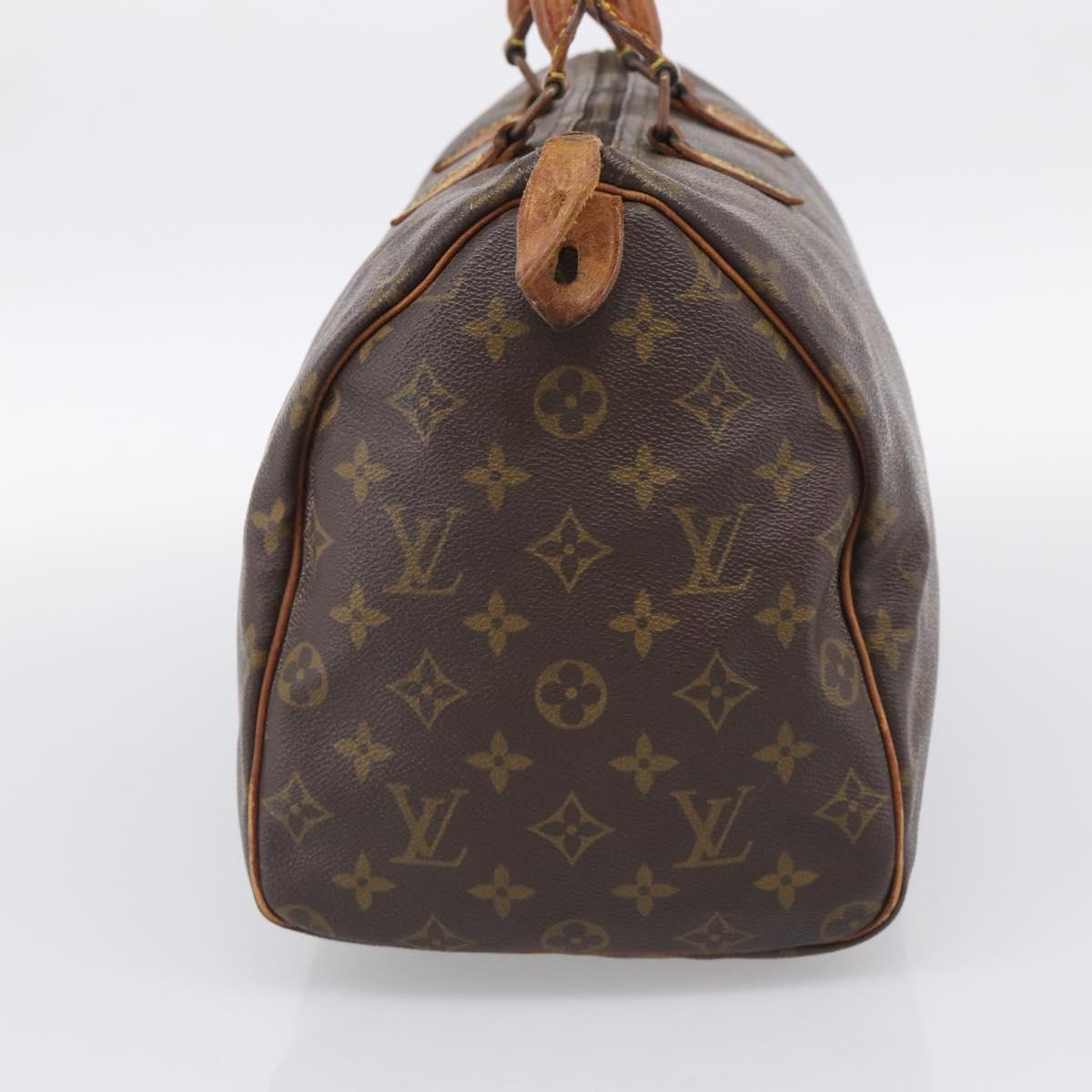 LOUIS VUITTON Monogram Speedy 35 Hand Bag M41524 LV Auth 213422