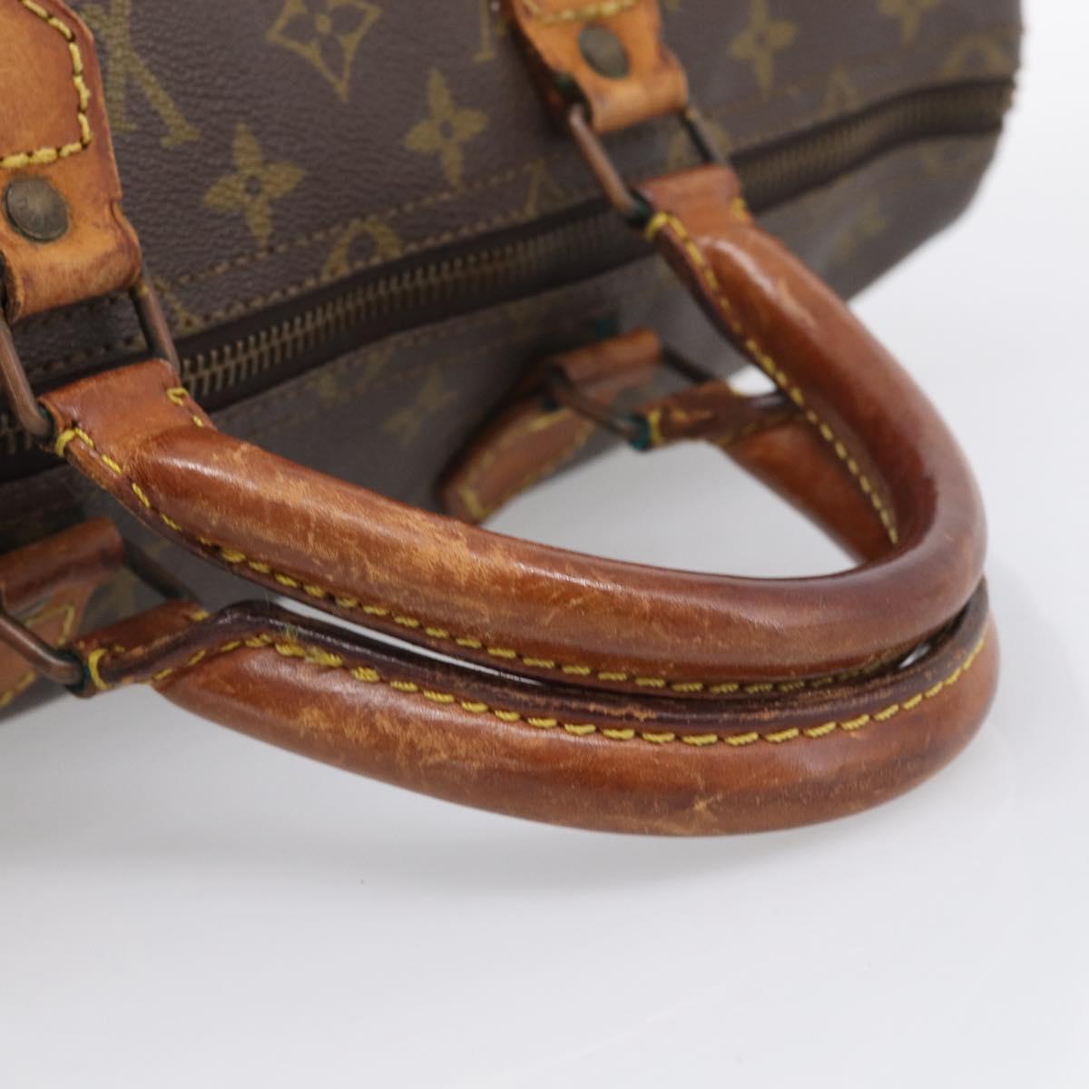 LOUIS VUITTON Monogram Speedy 35 Hand Bag M41524 LV Auth 213422