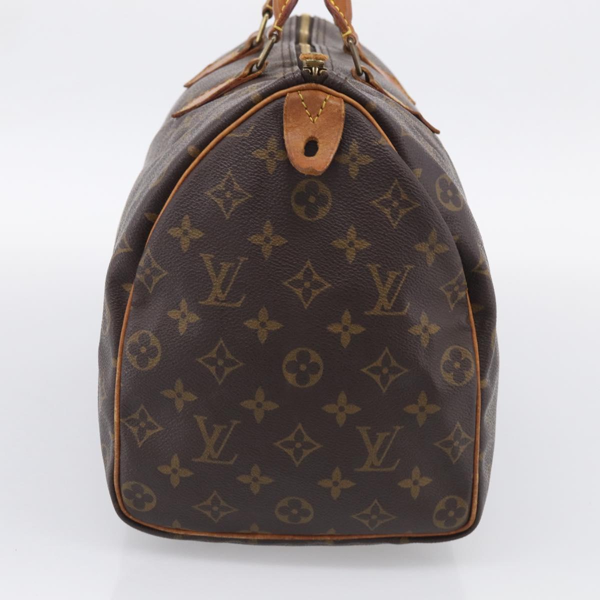 LOUIS VUITTON Monogram Speedy 35 Hand Bag M41524 LV Auth 213423