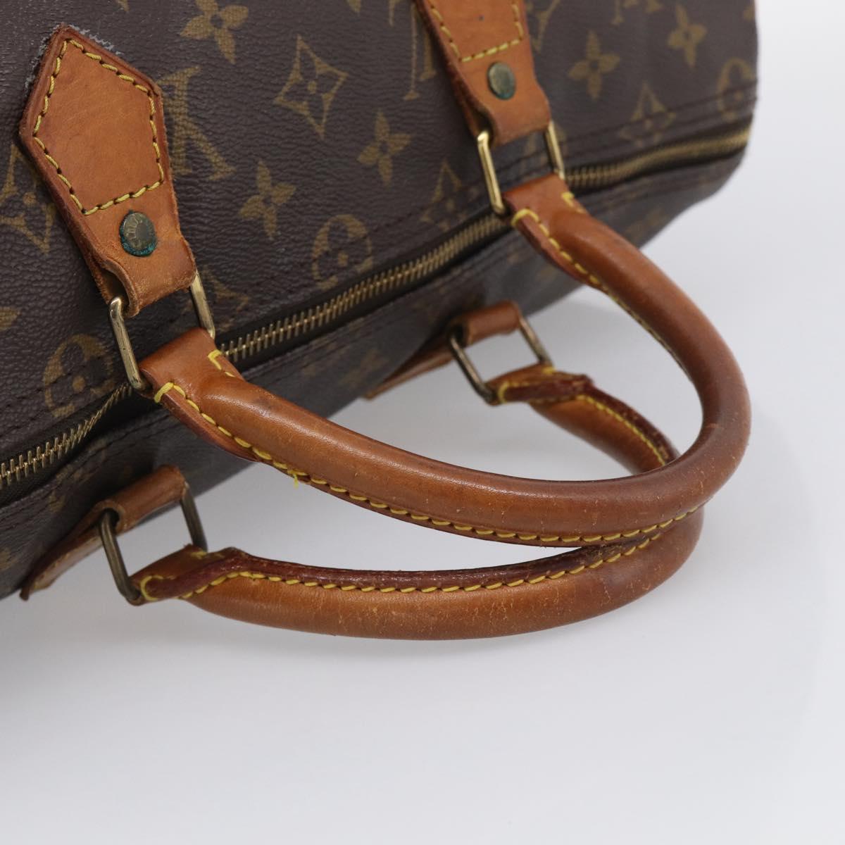 LOUIS VUITTON Monogram Speedy 35 Hand Bag M41524 LV Auth 213423
