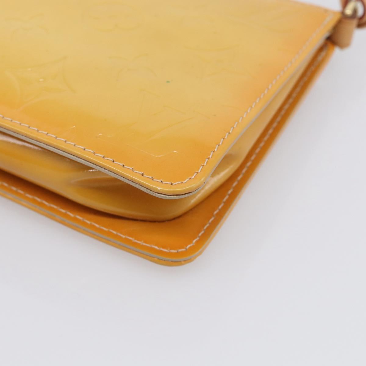 LOUIS VUITTON Monogram Vernis Lexington Pouch Beige M91010 LV Auth 213424A