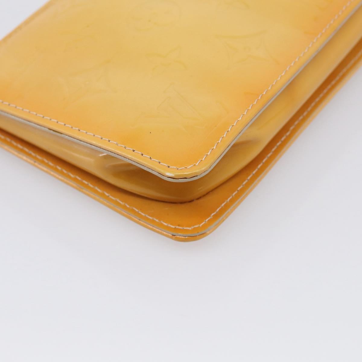 LOUIS VUITTON Monogram Vernis Lexington Pouch Beige M91010 LV Auth 213424A