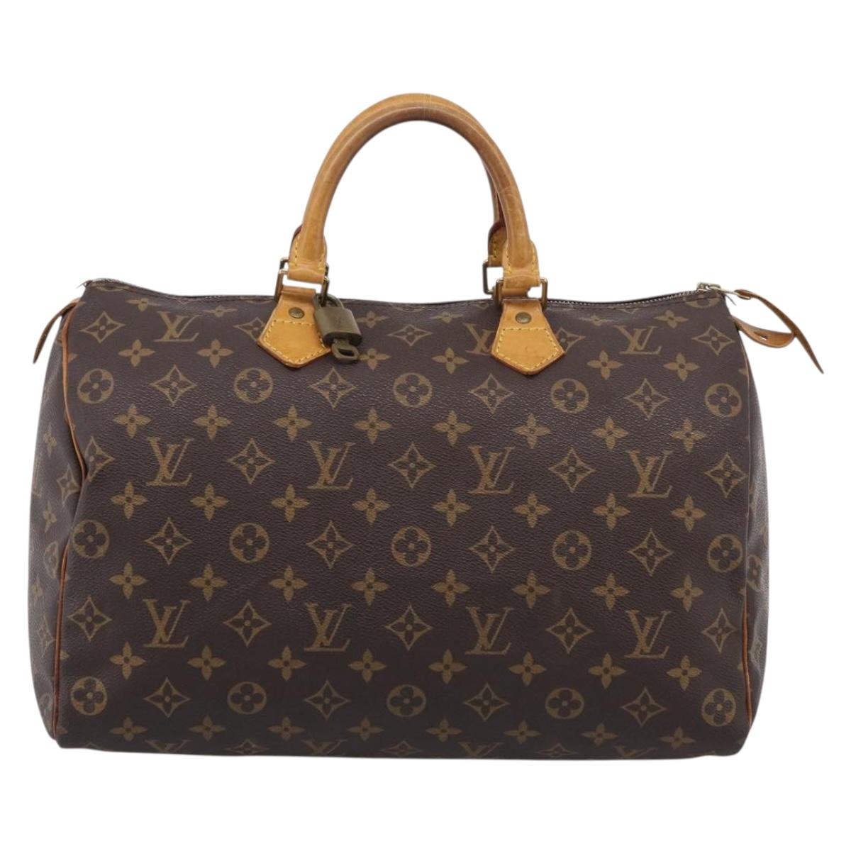 LOUIS VUITTON Monogram Speedy 35 Hand Bag M41524 LV Auth 213430A