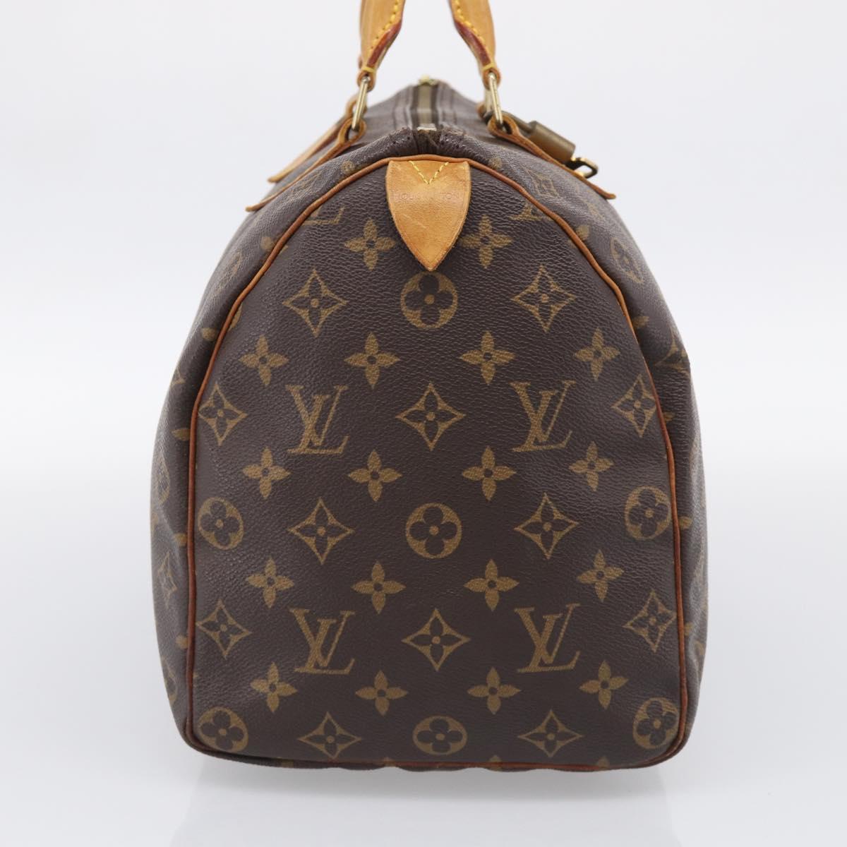 LOUIS VUITTON Monogram Speedy 35 Hand Bag M41524 LV Auth 213430A