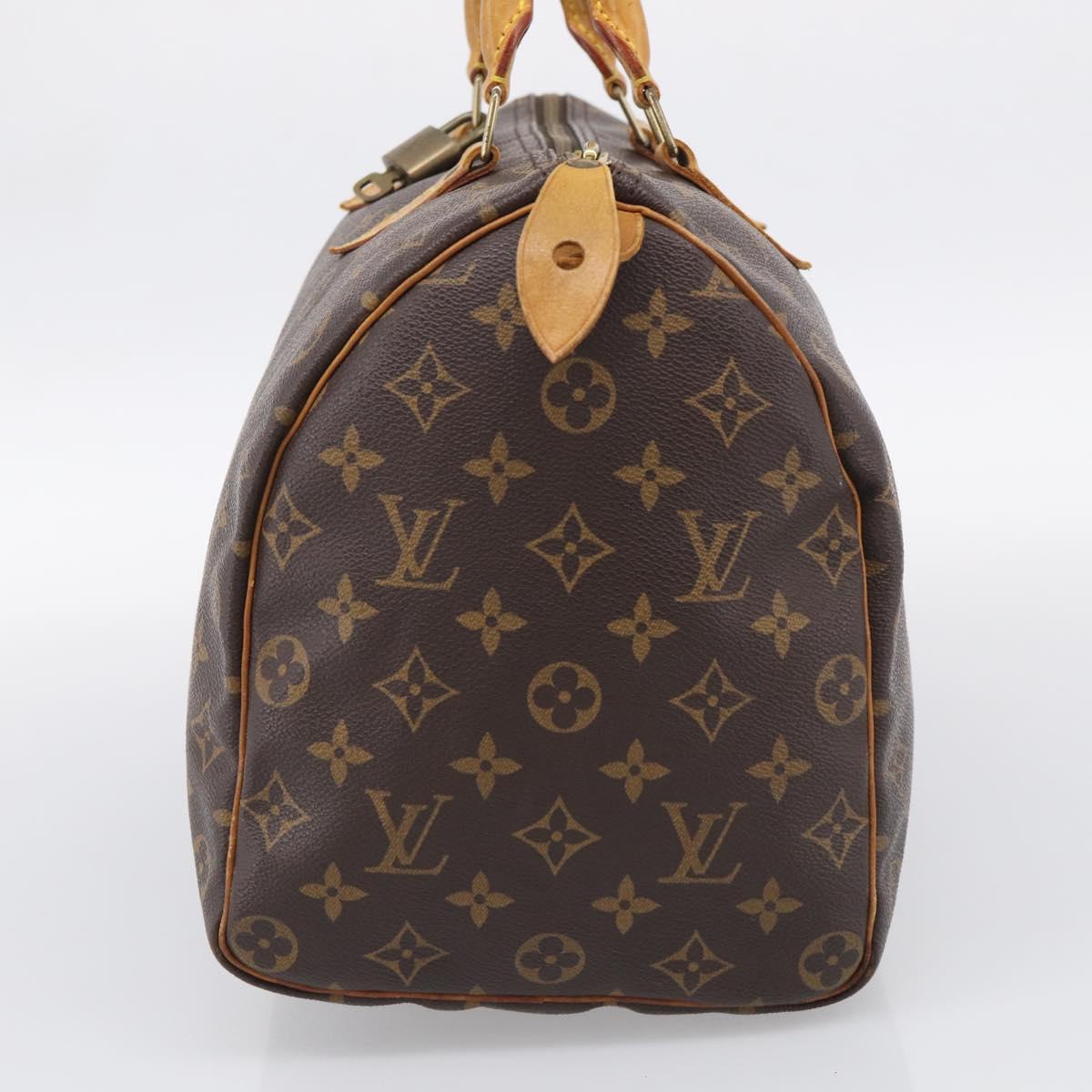 LOUIS VUITTON Monogram Speedy 35 Hand Bag M41524 LV Auth 213430A