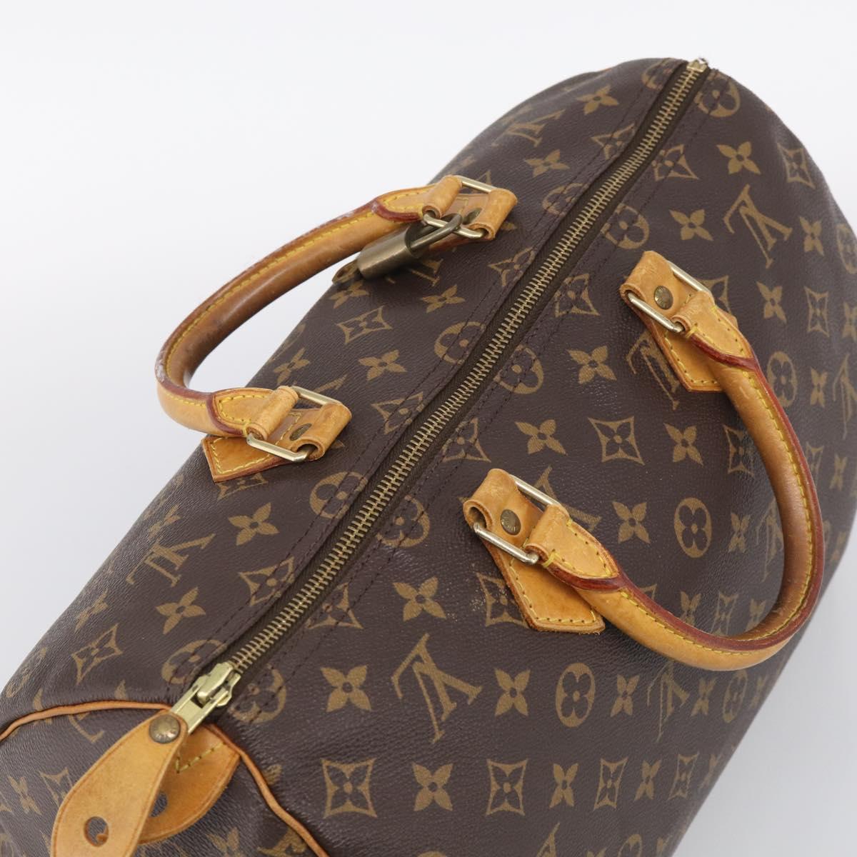 LOUIS VUITTON Monogram Speedy 35 Hand Bag M41524 LV Auth 213430A