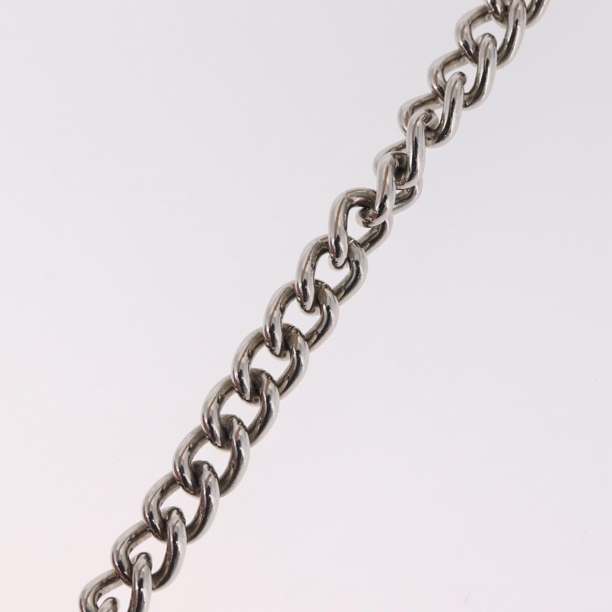 Miu Miu Matelasse Chain Shoulder Bag Leather Pink Silver Auth 213431