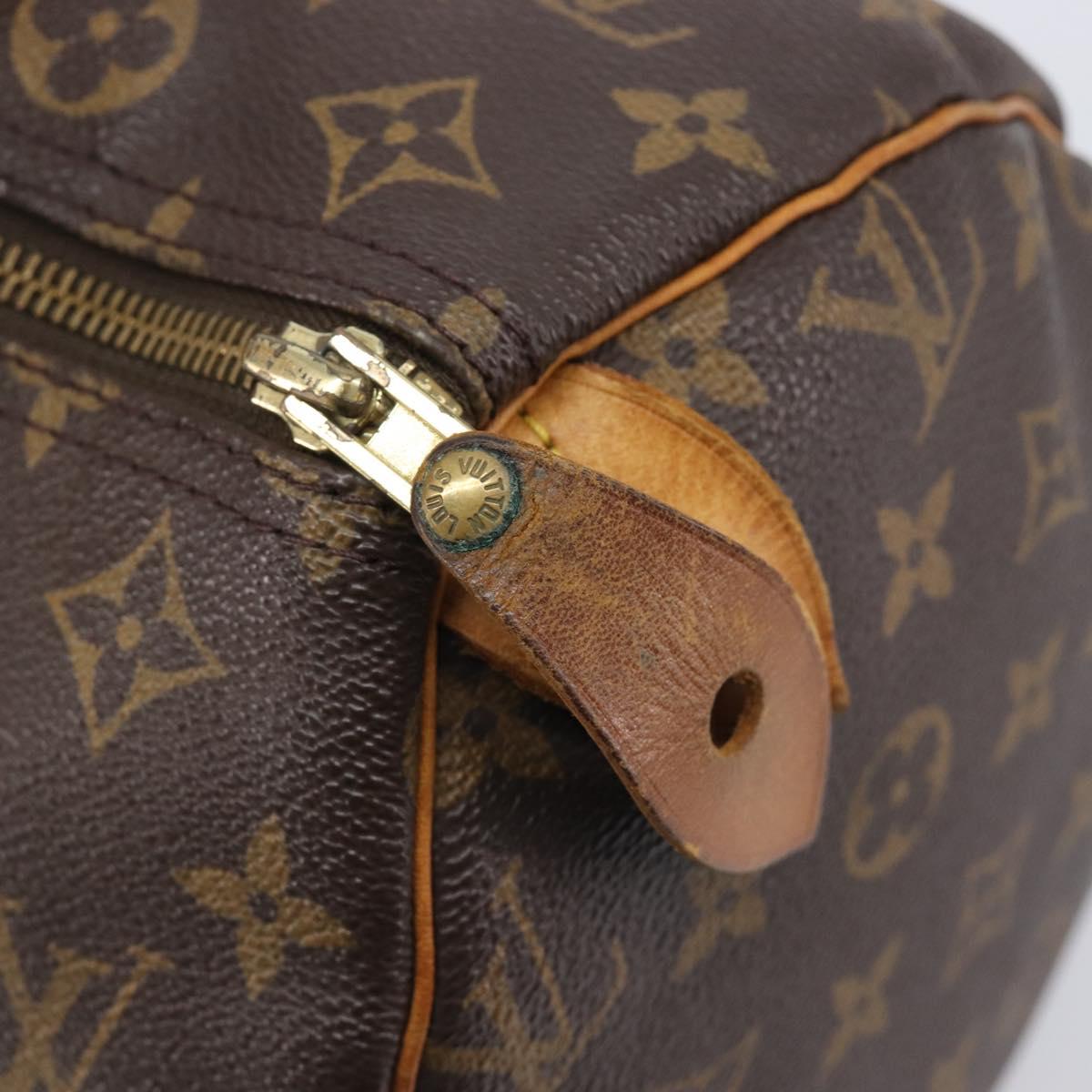 LOUIS VUITTON Monogram Speedy 30 Hand Bag M41526 LV Auth 213432A