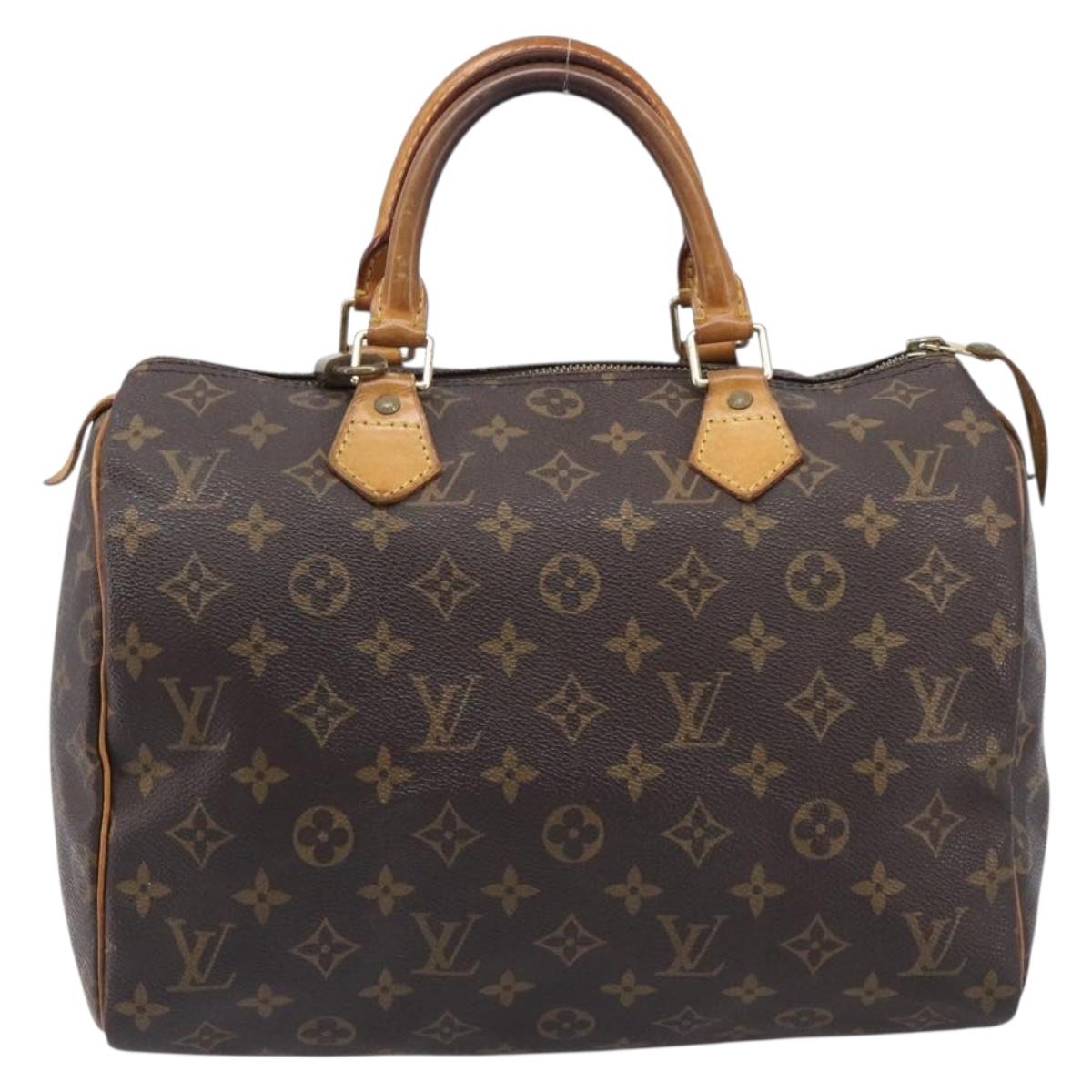 LOUIS VUITTON Monogram Speedy 30 Hand Bag M41526 LV Auth 213432A