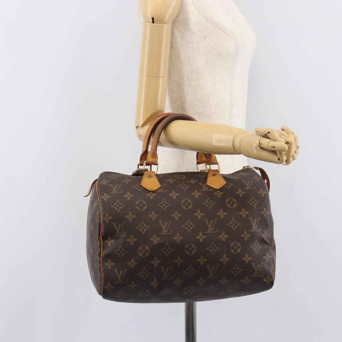 LOUIS VUITTON Monogram Speedy 30 Hand Bag M41526 LV Auth 213432A