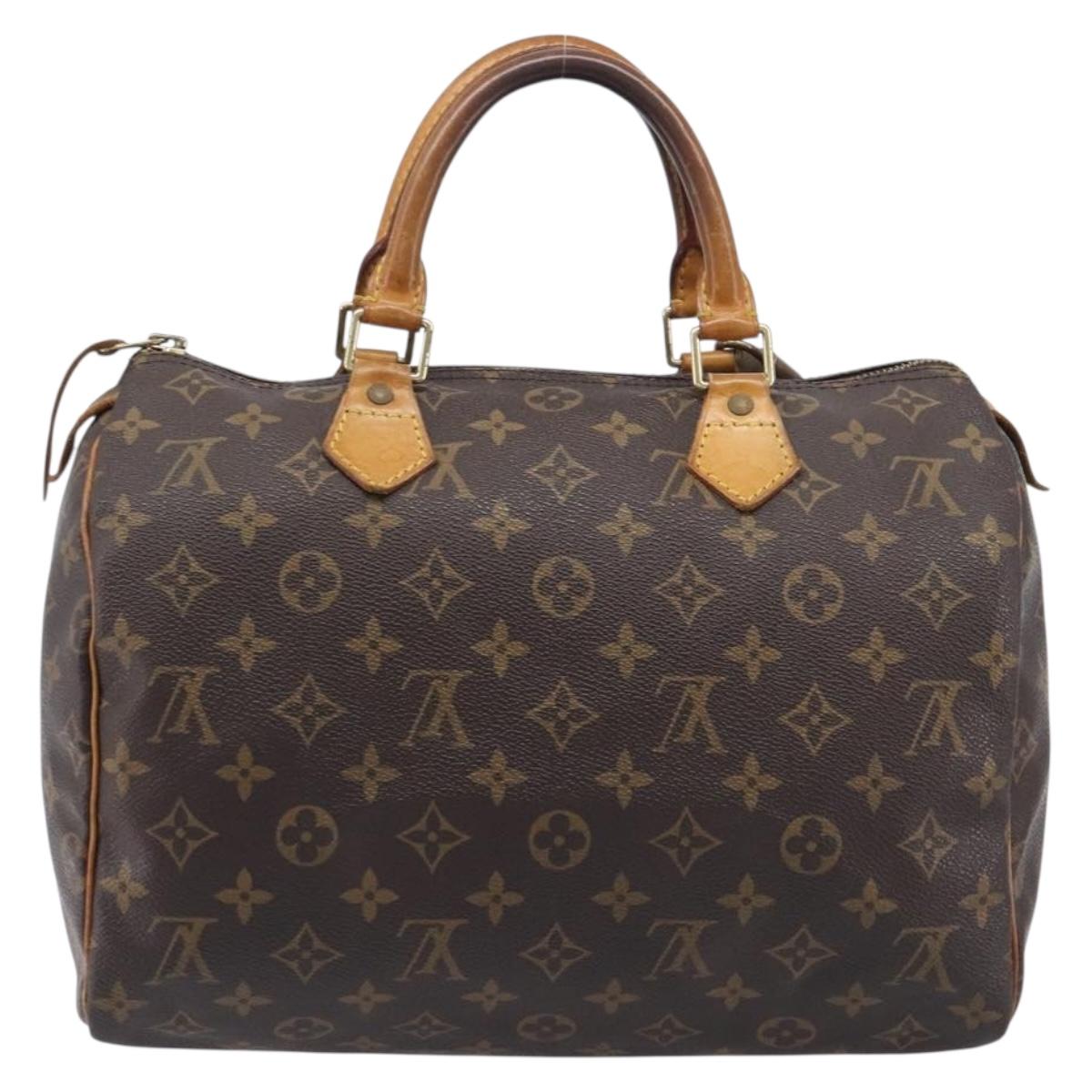 LOUIS VUITTON Monogram Speedy 30 Hand Bag M41526 LV Auth 213432A