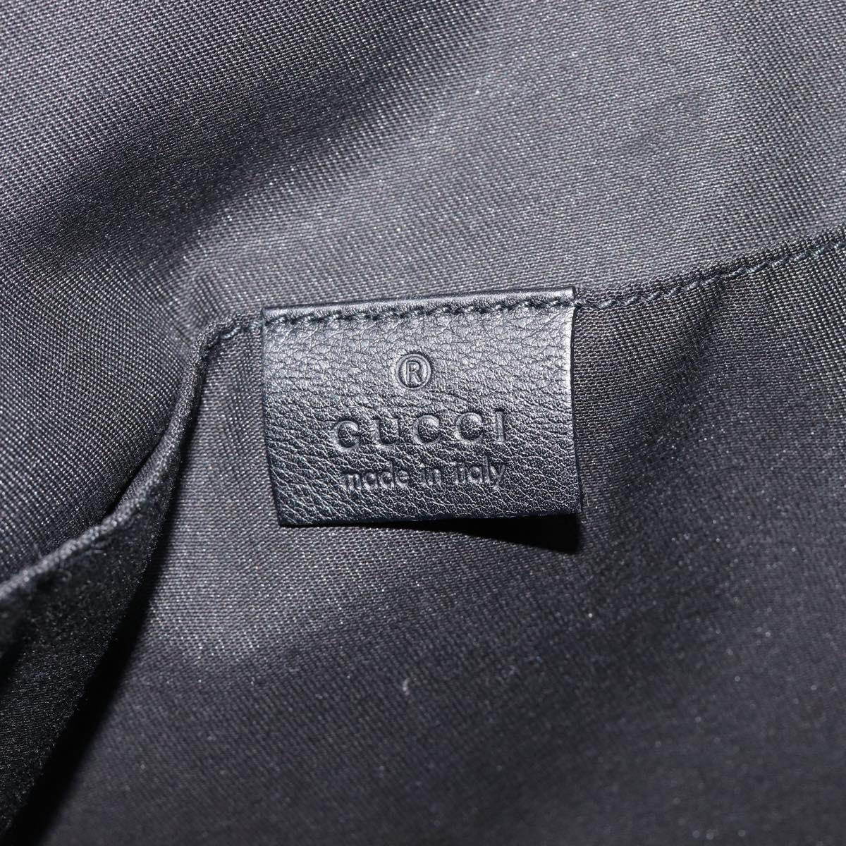 GUCCI GG Crystal Tote Bag Coated Canvas Navy 189669 Auth 213436A