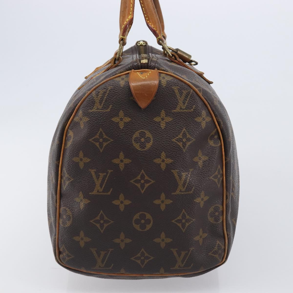 LOUIS VUITTON Monogram Speedy 30 Hand Bag M41526 LV Auth 213440A