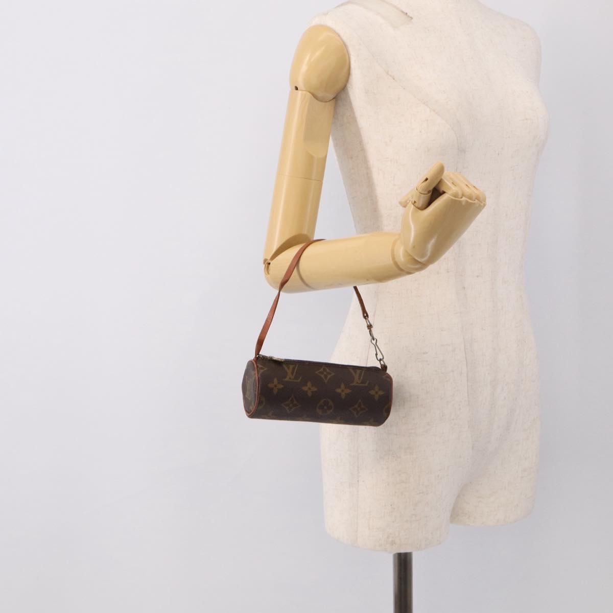 LOUIS VUITTON Monogram Papillon Pouch LV Auth 213454