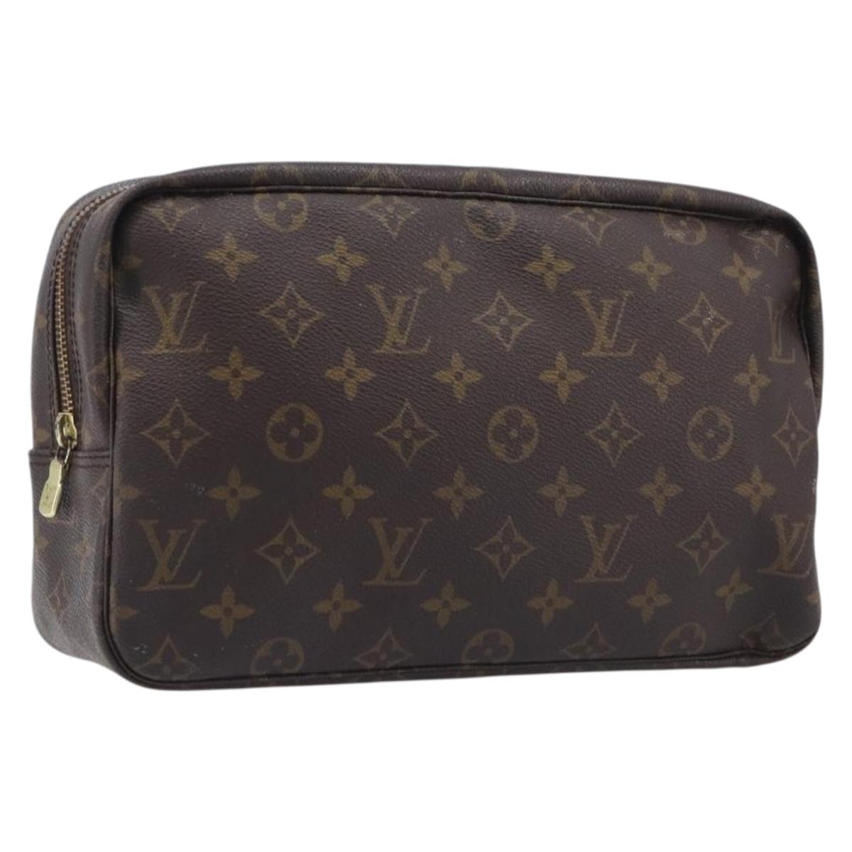 LOUIS VUITTON Monogram Trousse Toilette 28 Clutch Bag M47522 LV Auth 213468
