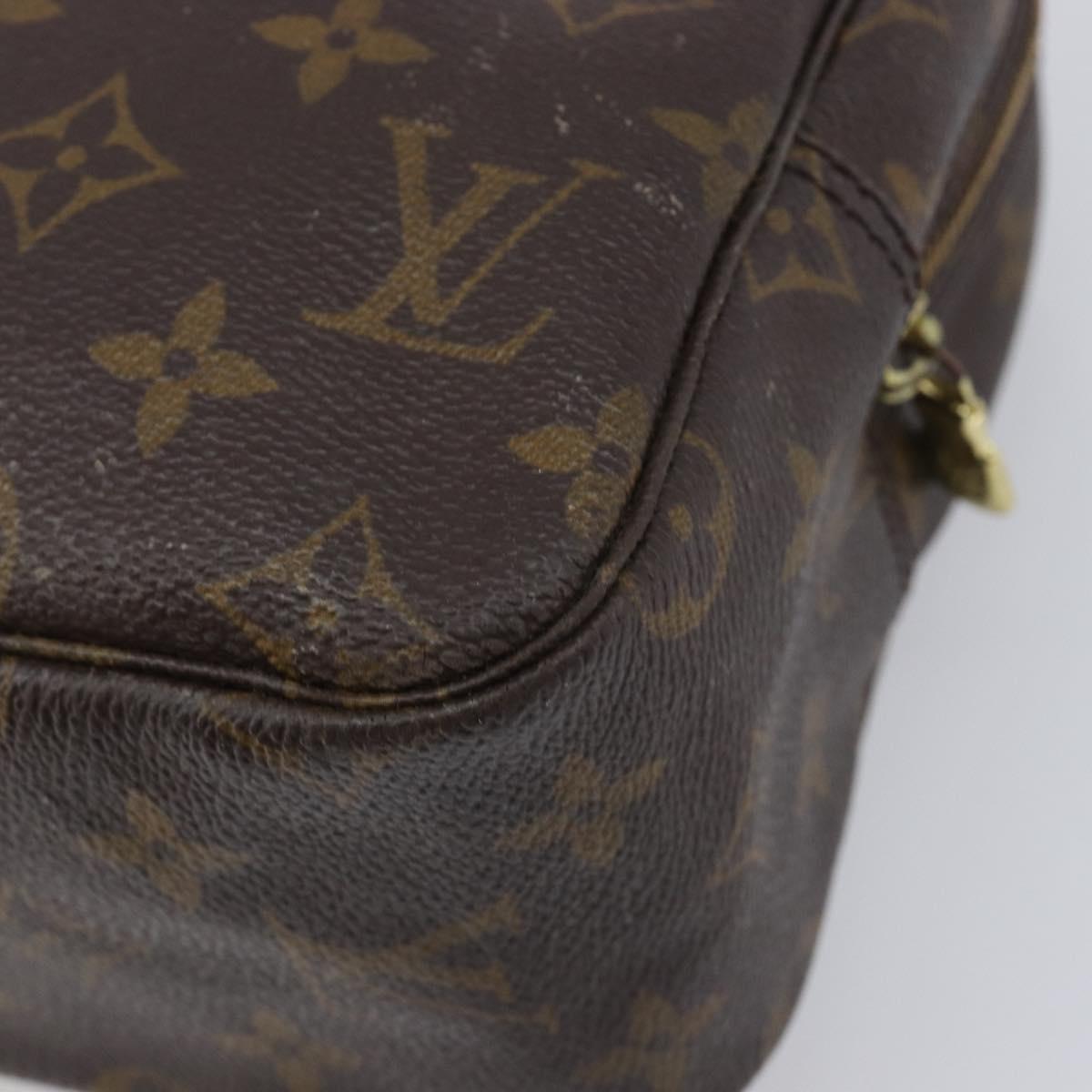 LOUIS VUITTON Monogram Trousse Toilette 28 Clutch Bag M47522 LV Auth 213468