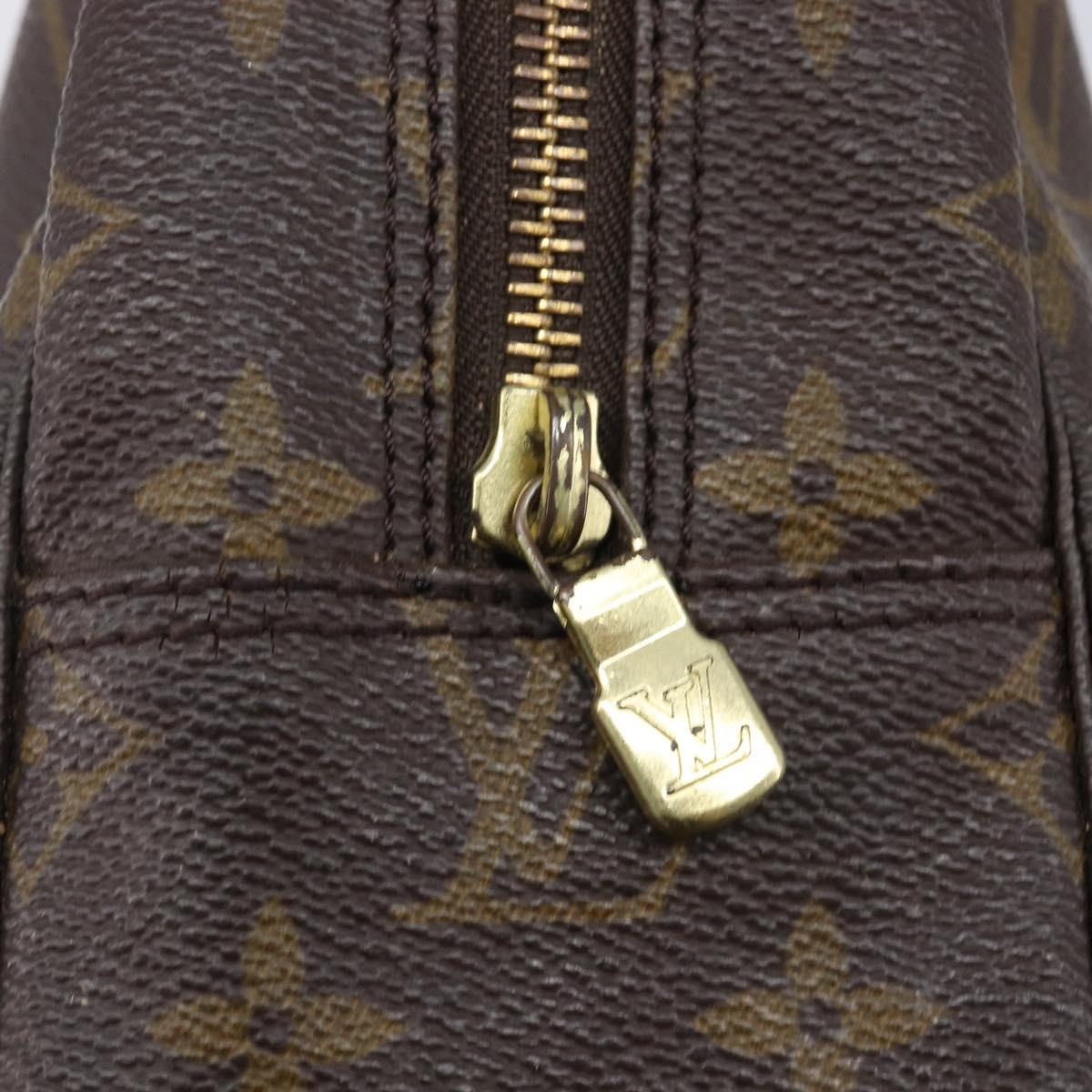 LOUIS VUITTON Monogram Trousse Toilette 28 Clutch Bag M47522 LV Auth 213468