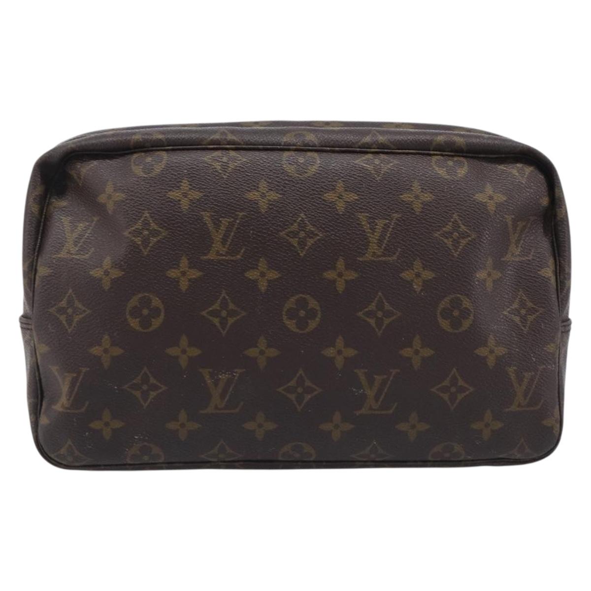 LOUIS VUITTON Monogram Trousse Toilette 28 Clutch Bag M47522 LV Auth 213468