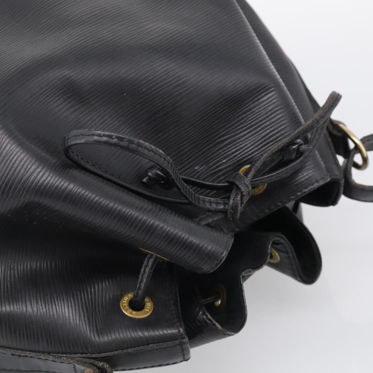 LOUIS VUITTON Epi Noe Shoulder Bag Black M44002 LV Auth 213474