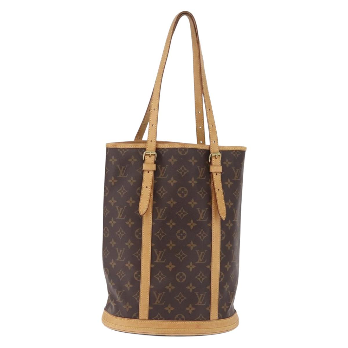 LOUIS VUITTON Monogram Bucket GM Shoulder Bag M42236 LV Auth 213476