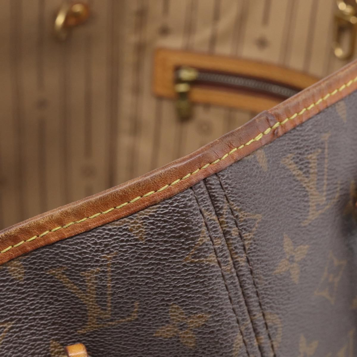 LOUIS VUITTON Monogram Neverfull MM Tote Bag M40156 LV Auth 213478