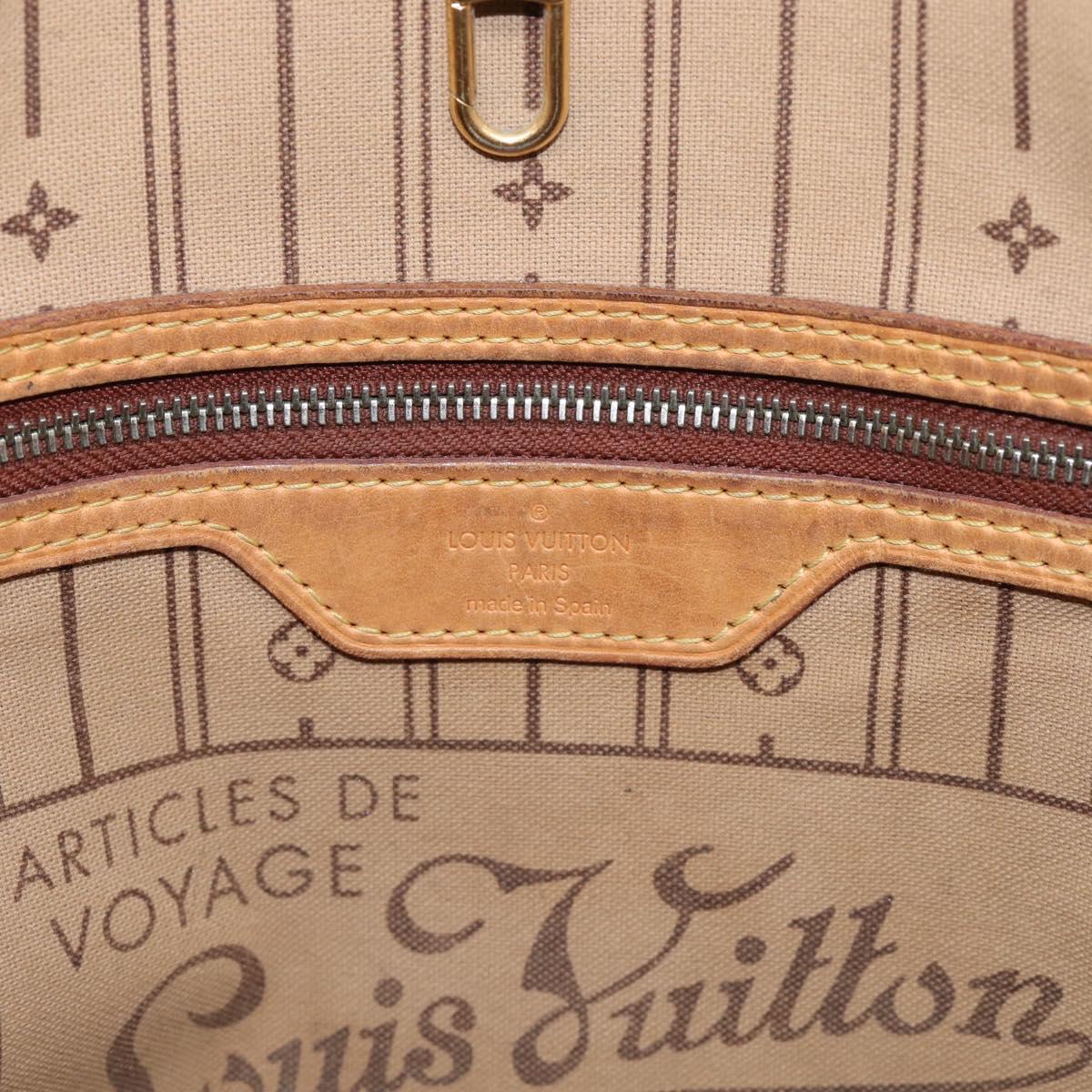 LOUIS VUITTON Monogram Neverfull MM Tote Bag M40156 LV Auth 213478