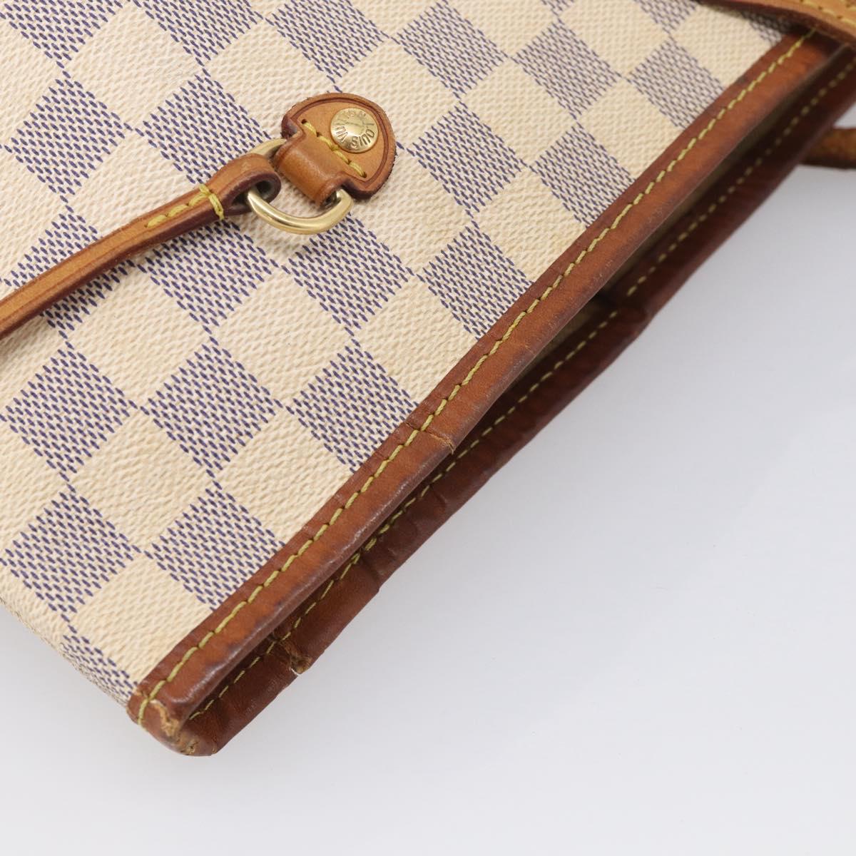 LOUIS VUITTON Damier Azur Neverfull GM Tote Bag N41360 LV Auth 213479