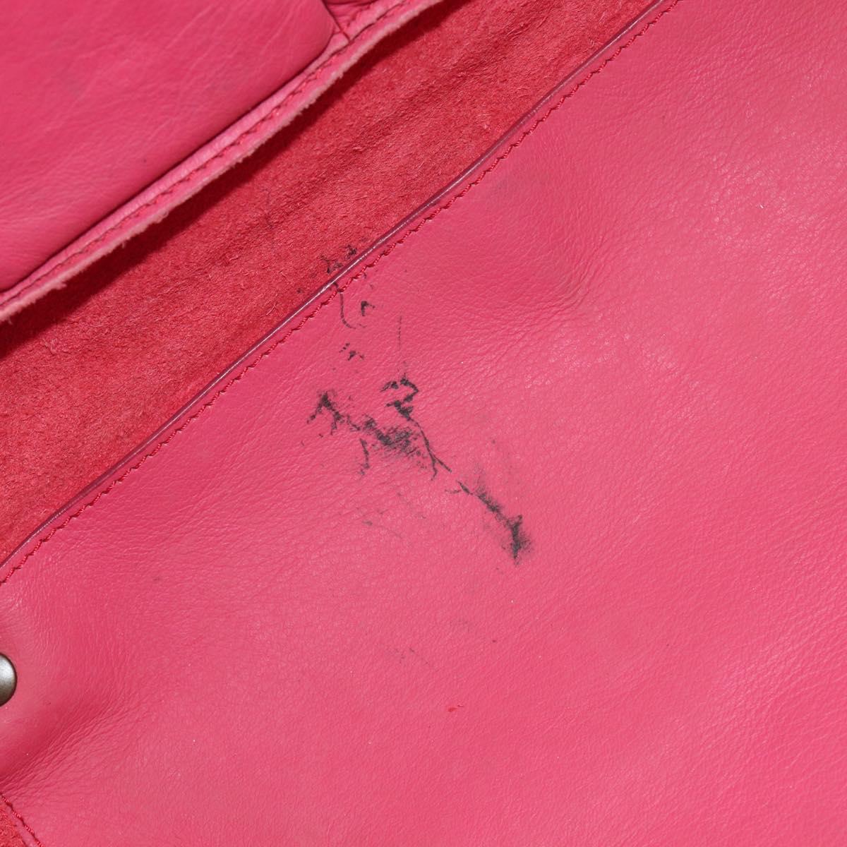 Balenciaga Paper Flap A5 Hand Bag Leather Pink 266396 Auth 213483