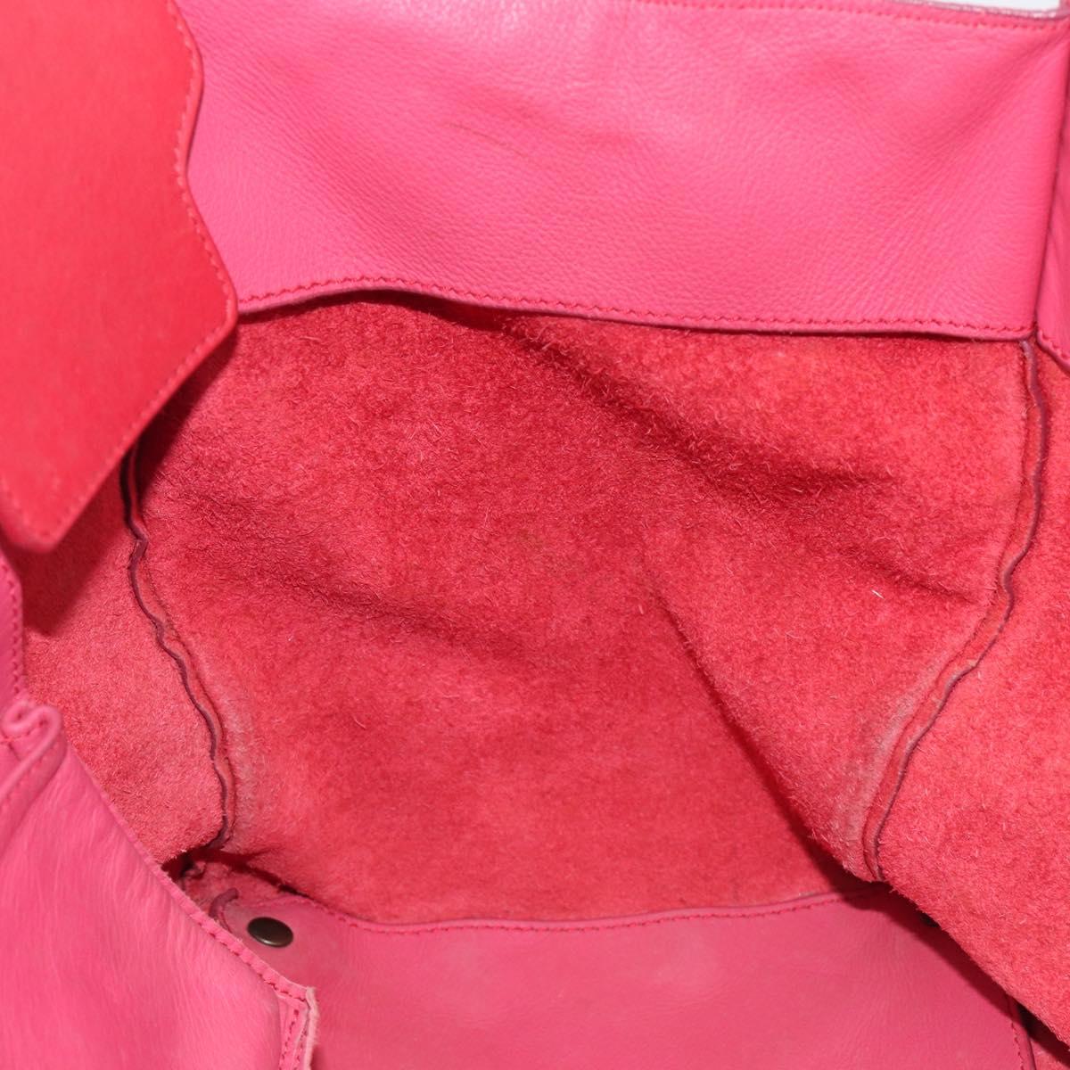 Balenciaga Paper Flap A5 Hand Bag Leather Pink 266396 Auth 213483