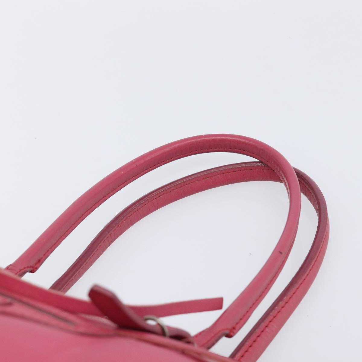 Balenciaga Paper Flap A5 Hand Bag Leather Pink 266396 Auth 213483