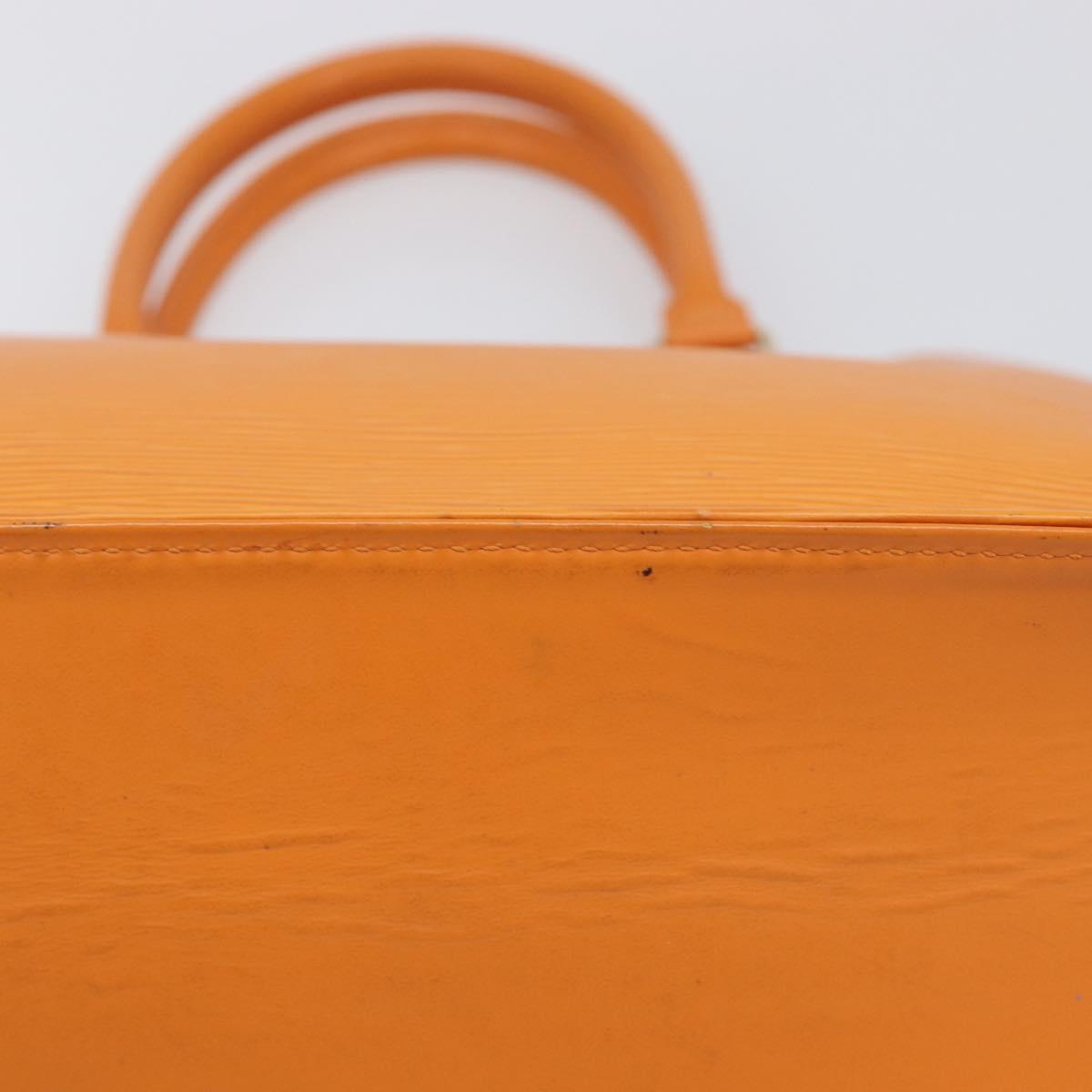 LOUIS VUITTON Epi Sac Plat Hand Bag Orange Mandarin M5274H LV Auth 213504A