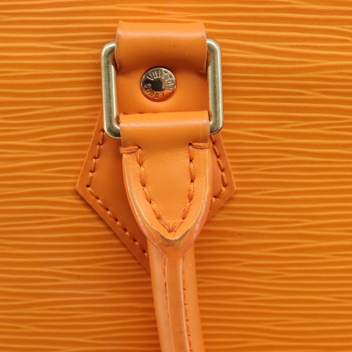 LOUIS VUITTON Epi Sac Plat Hand Bag Orange Mandarin M5274H LV Auth 213504A