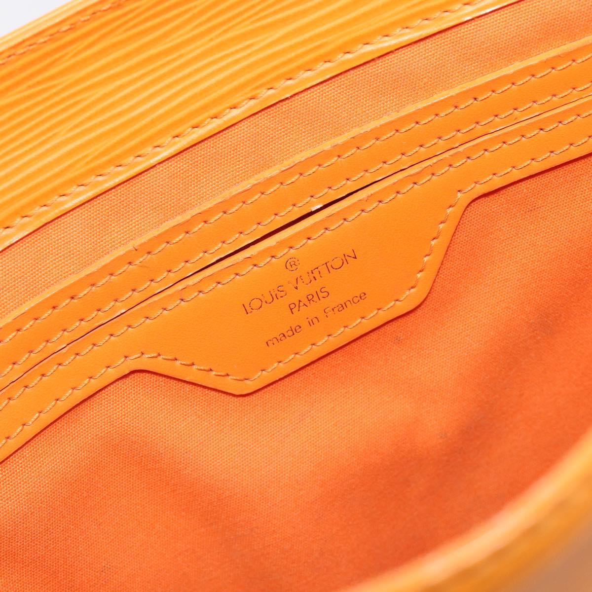 LOUIS VUITTON Epi Sac Plat Hand Bag Orange Mandarin M5274H LV Auth 213504A