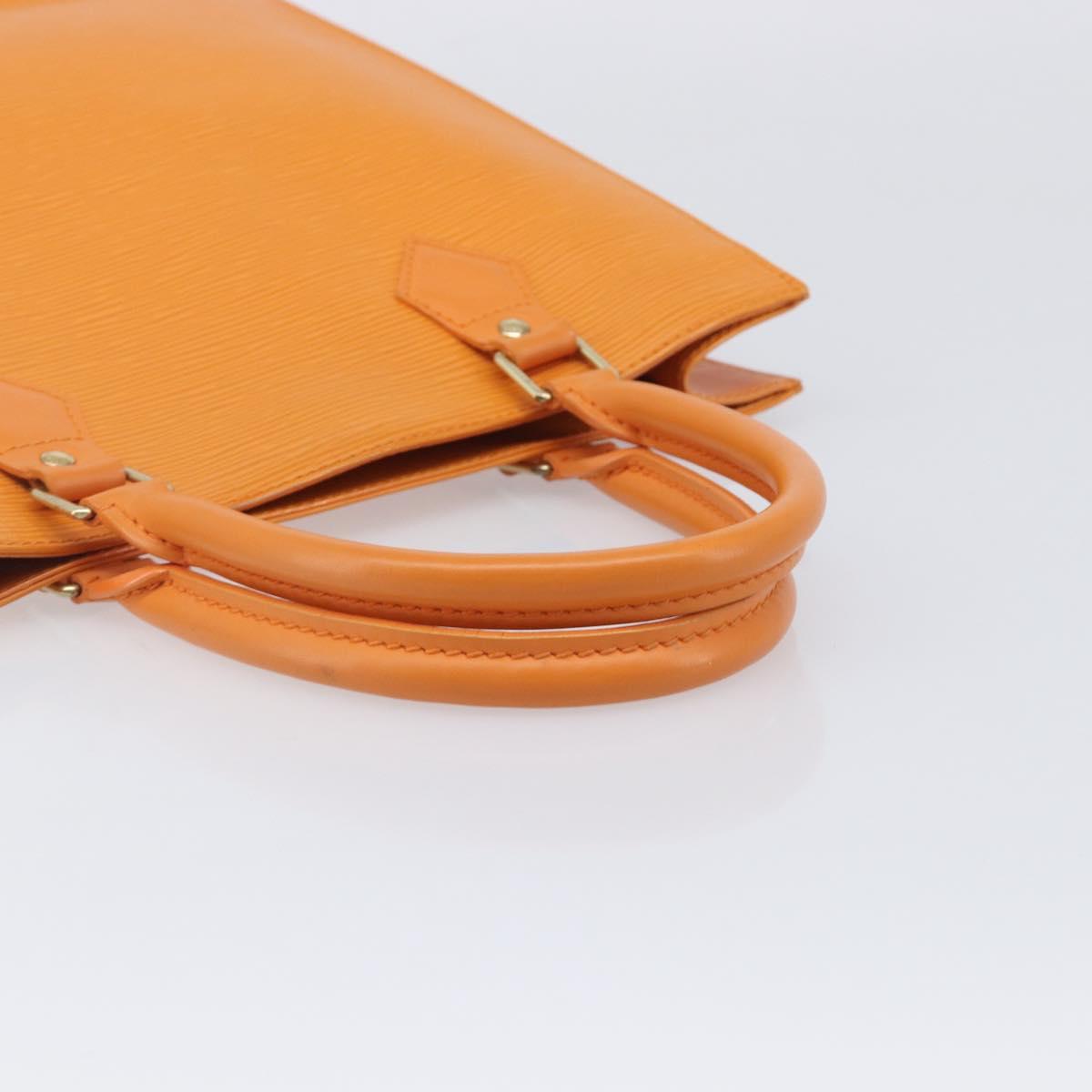LOUIS VUITTON Epi Sac Plat Hand Bag Orange Mandarin M5274H LV Auth 213504A