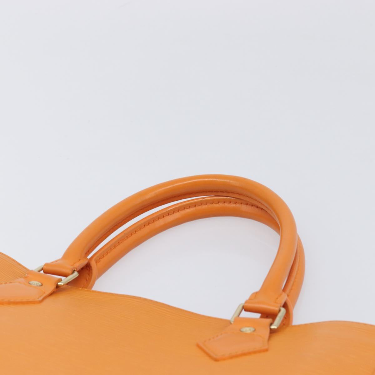 LOUIS VUITTON Epi Sac Plat Hand Bag Orange Mandarin M5274H LV Auth 213504A