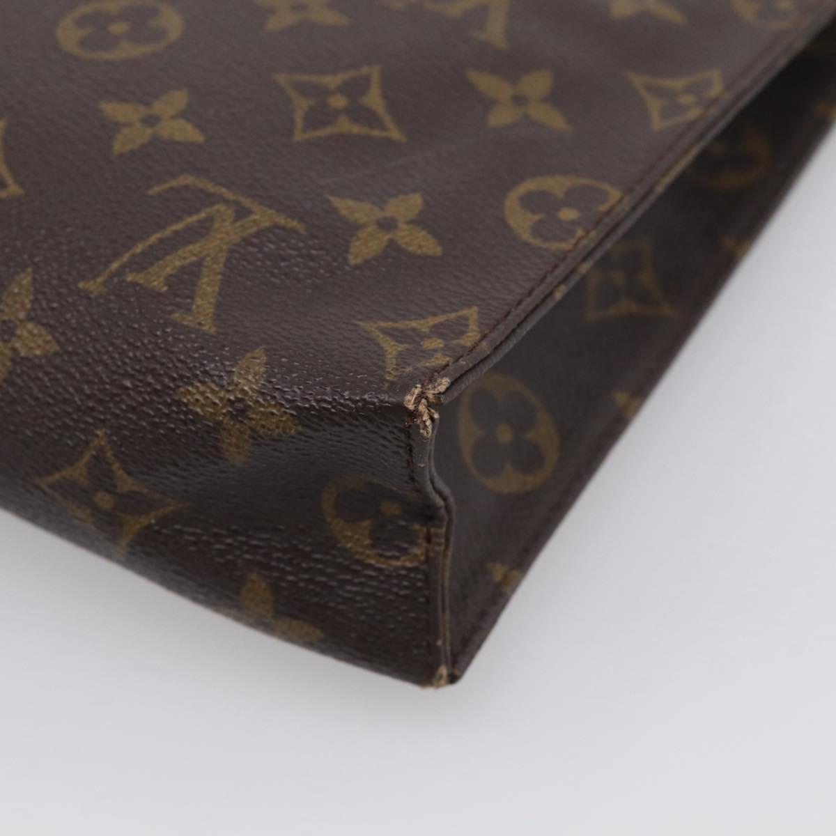 LOUIS VUITTON Monogram Poche Toilette 26 Pouch M47542 LV Auth 213582