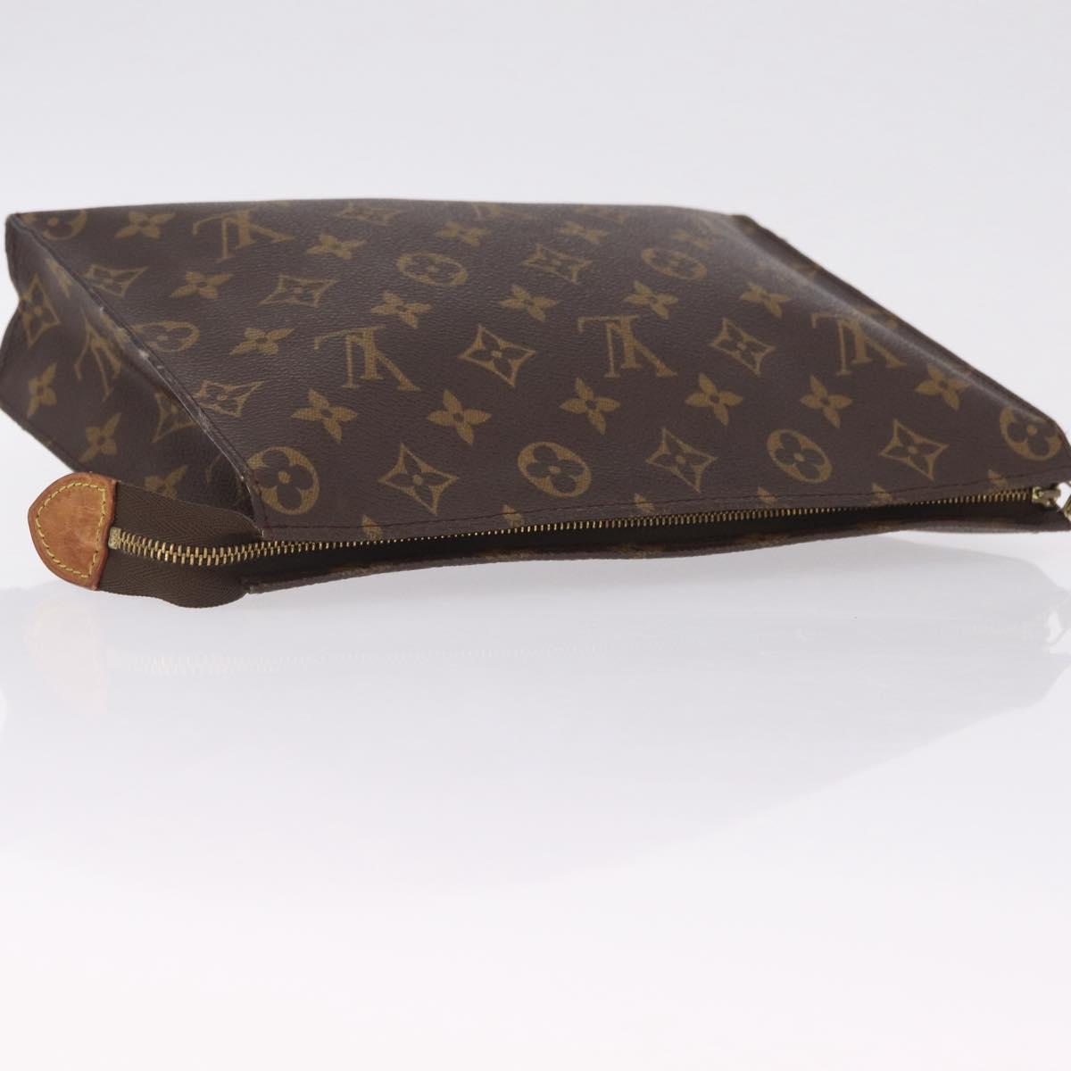 LOUIS VUITTON Monogram Poche Toilette 26 Pouch M47542 LV Auth 213787