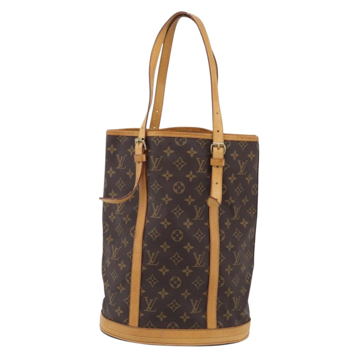 LOUIS VUITTON Monogram Bucket GM Shoulder Bag M42236 LV Auth 213845