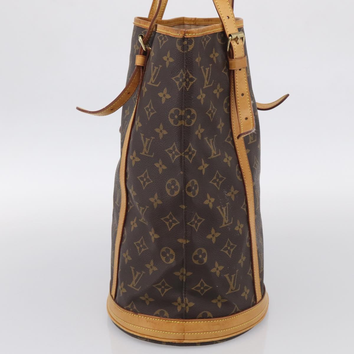 LOUIS VUITTON Monogram Bucket GM Shoulder Bag M42236 LV Auth 213845