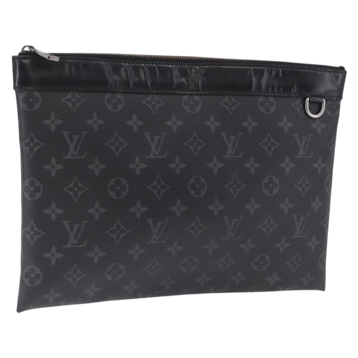LOUIS VUITTON Monogram Eclipse Pochette Discovery Bag M62291 LV Auth 213849A