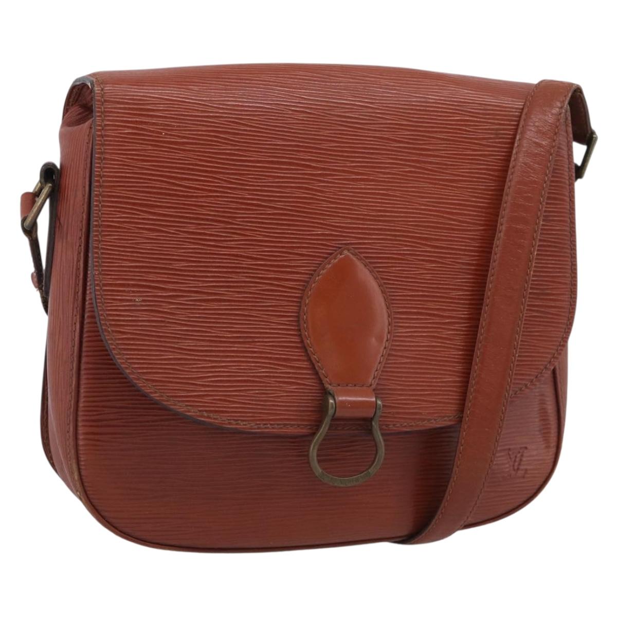 LOUIS VUITTON Epi Saint Cloud GM Shoulder Bag Brown M52193 LV Auth 213853