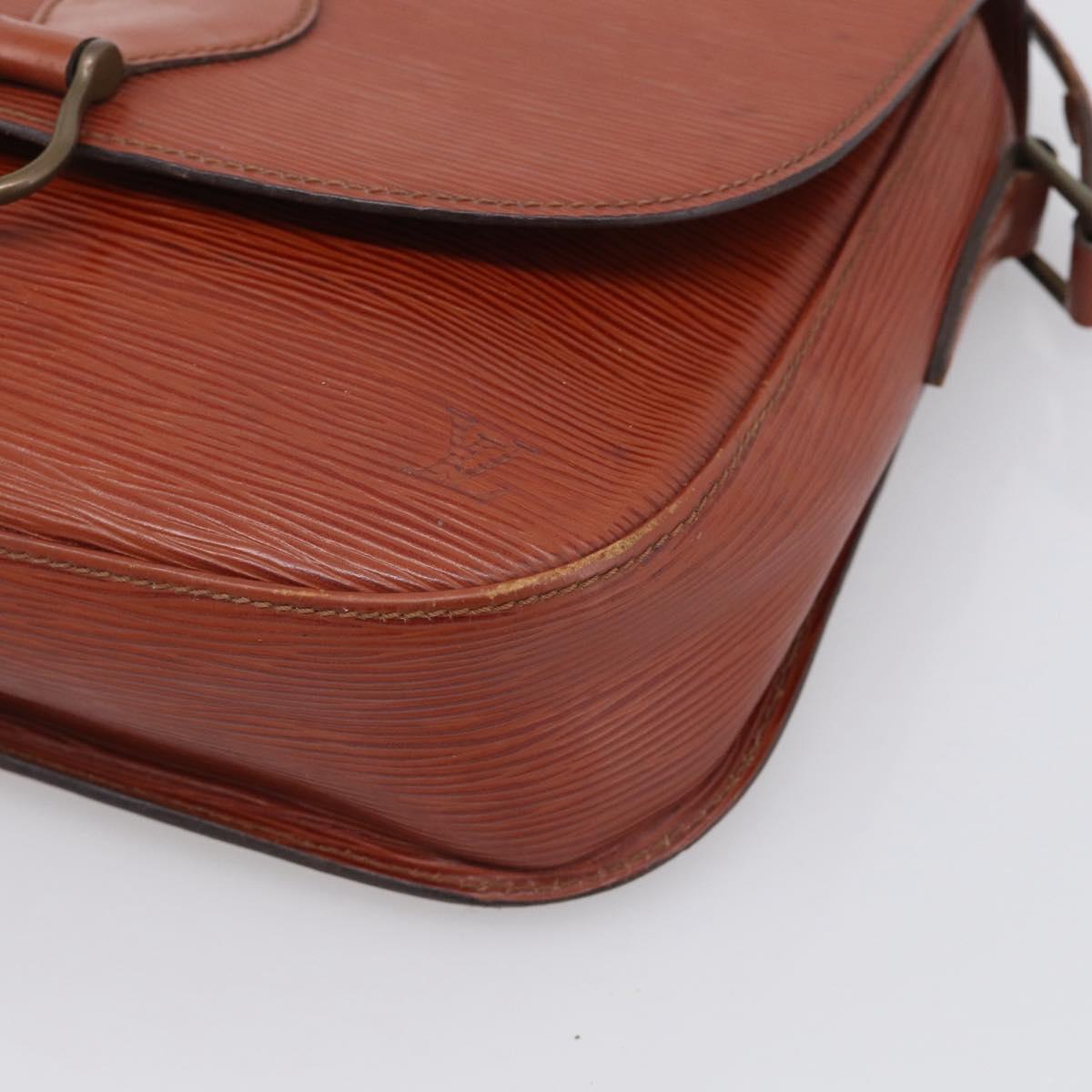 LOUIS VUITTON Epi Saint Cloud GM Shoulder Bag Brown M52193 LV Auth 213853