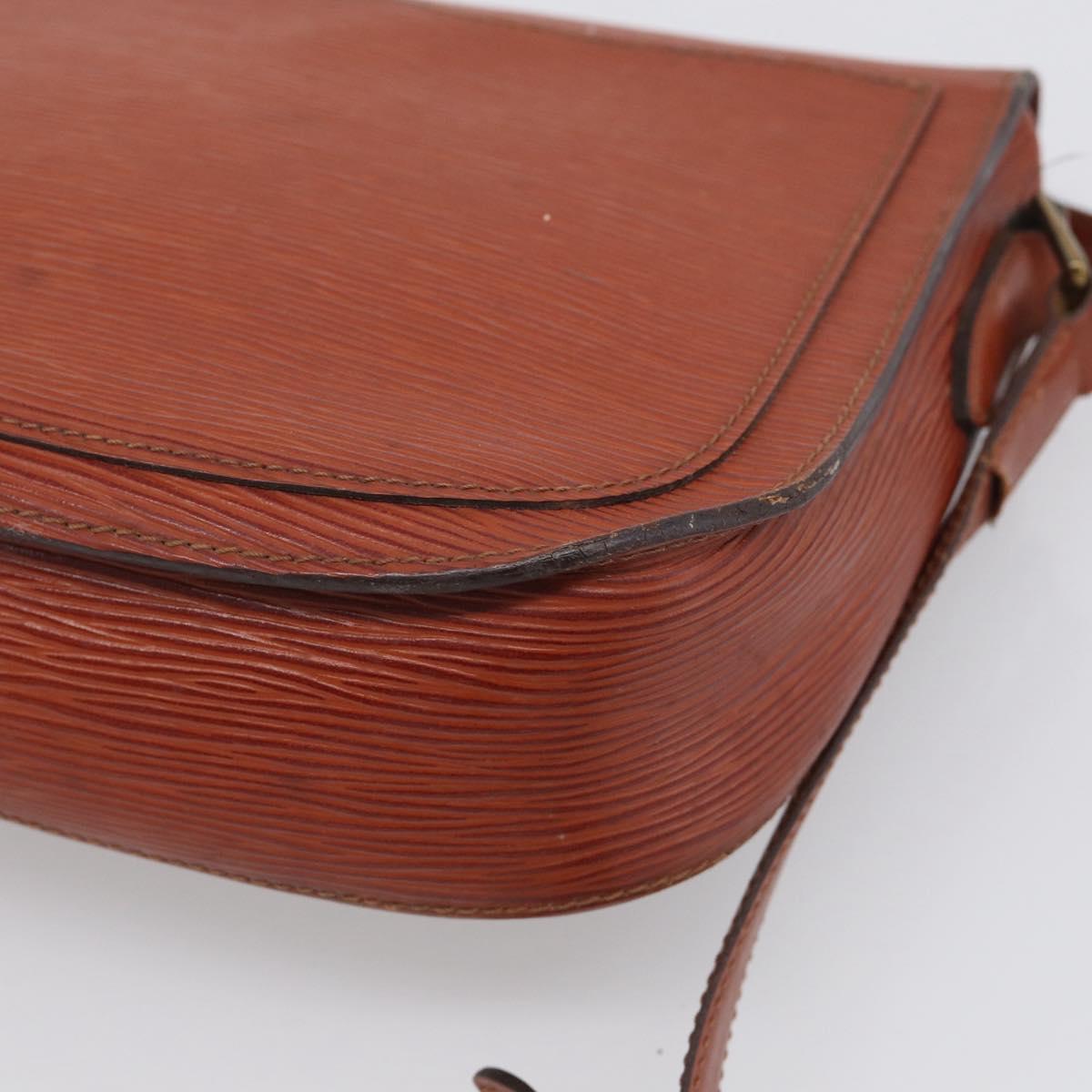LOUIS VUITTON Epi Saint Cloud GM Shoulder Bag Brown M52193 LV Auth 213853