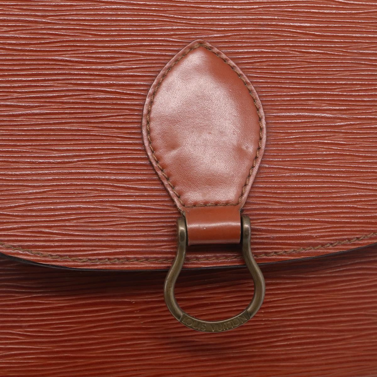 LOUIS VUITTON Epi Saint Cloud GM Shoulder Bag Brown M52193 LV Auth 213853