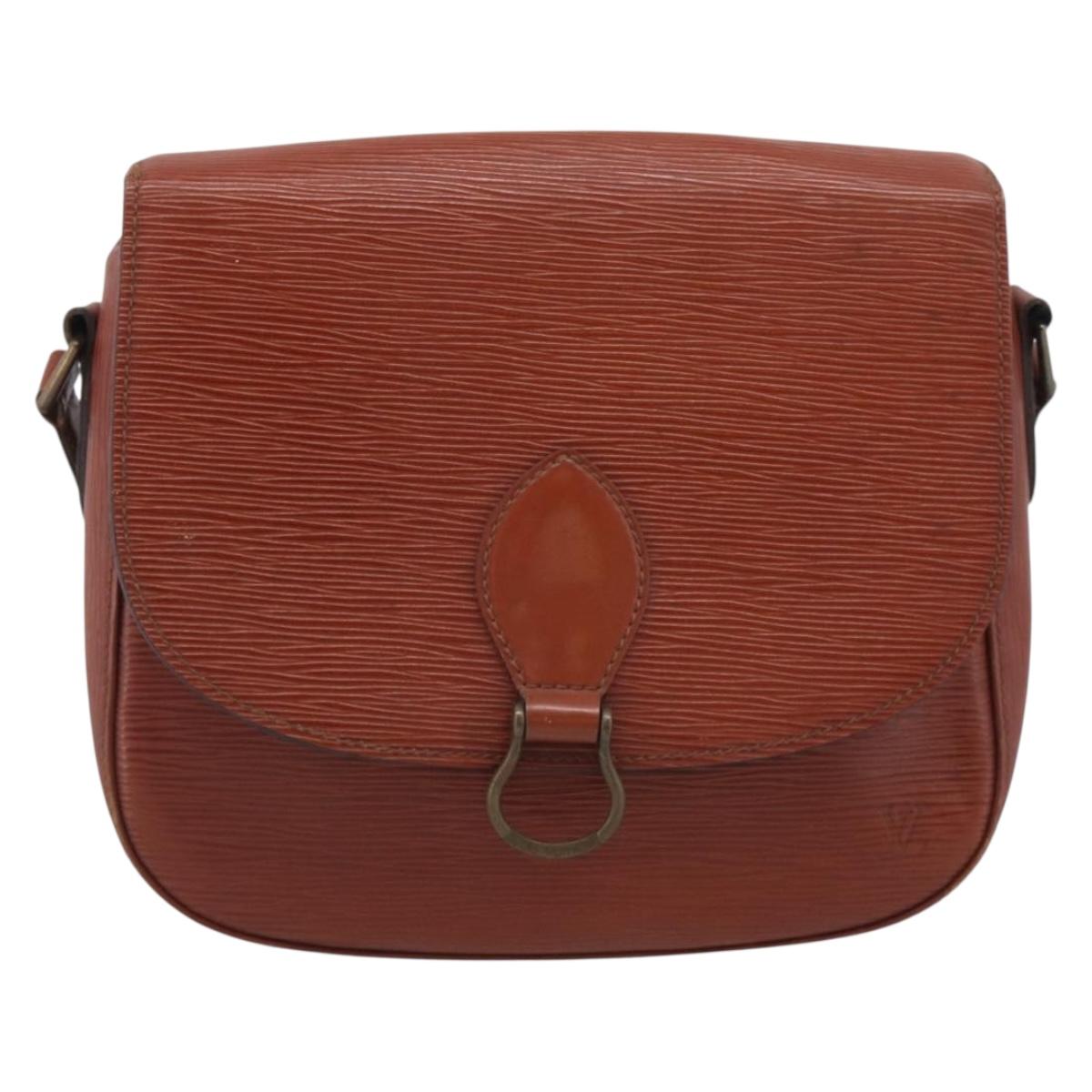 LOUIS VUITTON Epi Saint Cloud GM Shoulder Bag Brown M52193 LV Auth 213853
