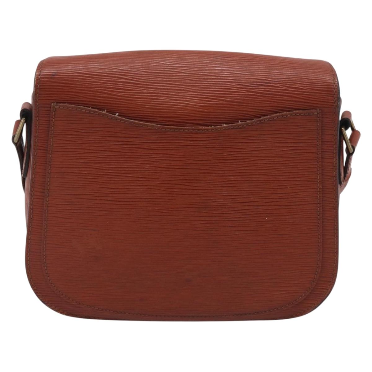 LOUIS VUITTON Epi Saint Cloud GM Shoulder Bag Brown M52193 LV Auth 213853