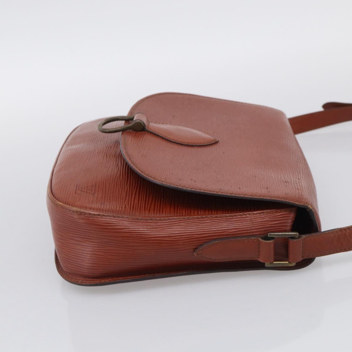 LOUIS VUITTON Epi Saint Cloud GM Shoulder Bag Brown M52193 LV Auth 213853